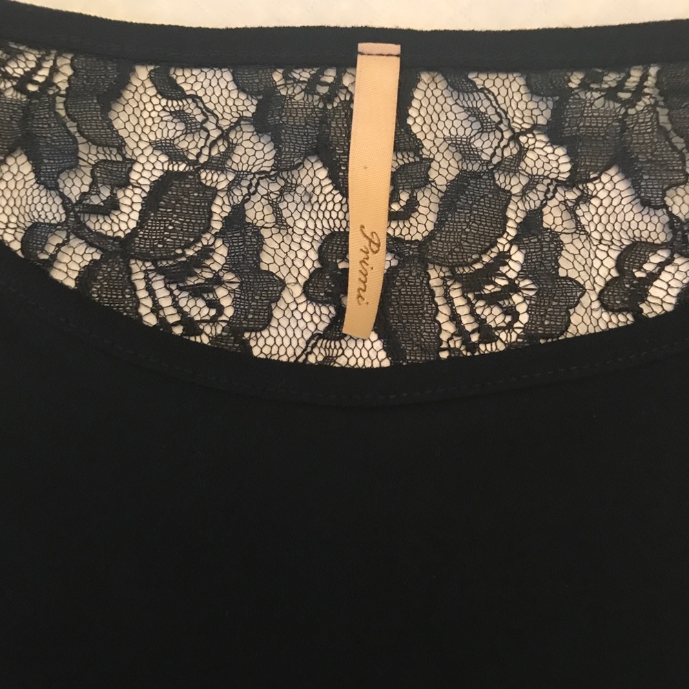 Primi Long Sleeve Crop Top with Lace Back, Small